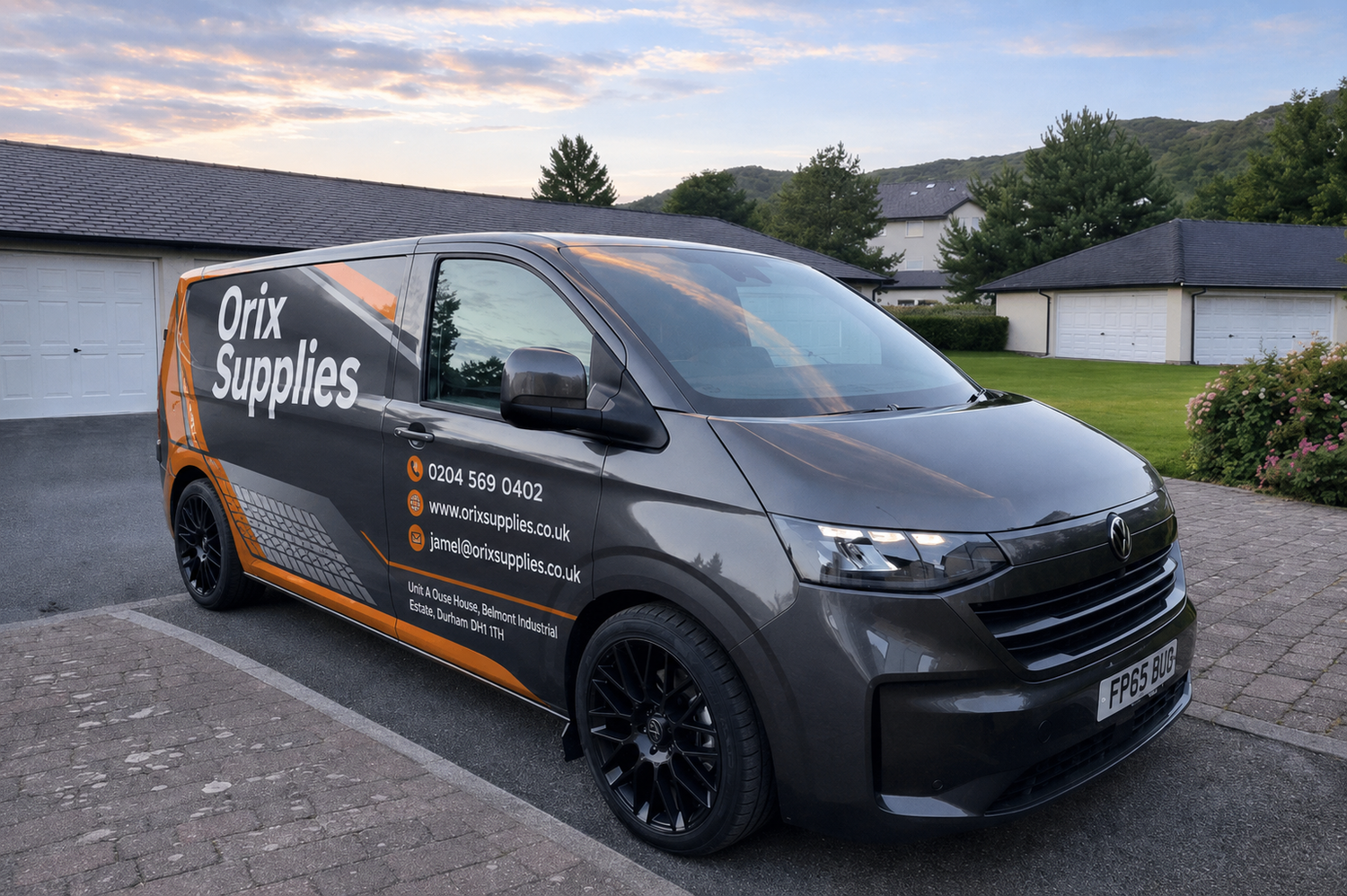 Orix Supplies Ltd branded van for operations and logistics
